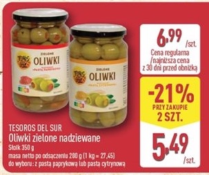 Oliwki zielone nadziewane