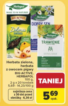 Herbata zielona z owocem pigwy Big-Active