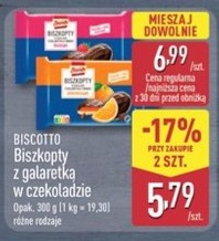 biszkopty z galaretką w czekoladzie