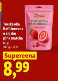 Truskawka liofilizowana o smaku pink matcha