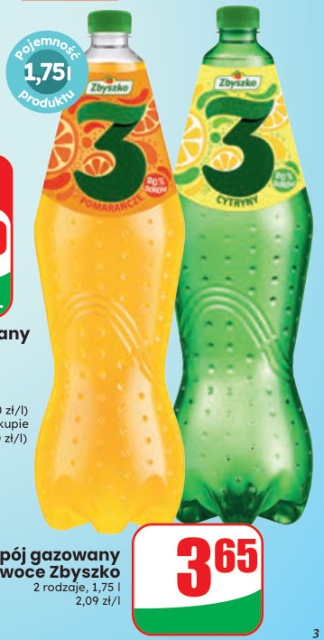 Napój gazowany 3 owoce Zbyszko