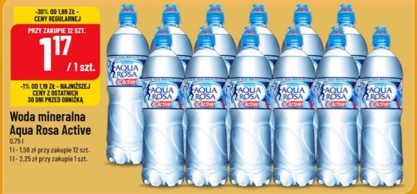 woda mineralna Aqua Rosa Active