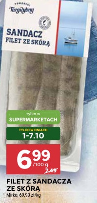 Filet z sandacza ze skórą