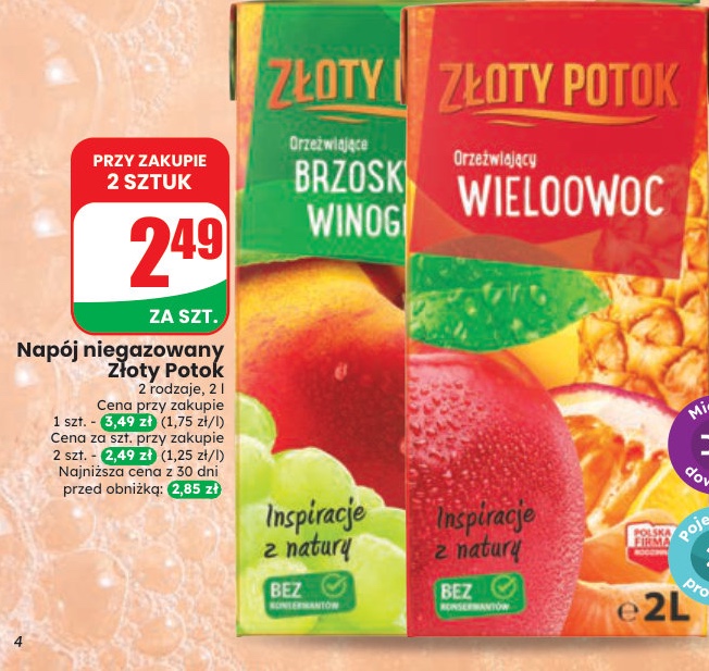 Napój niegazowany wieloowocowy