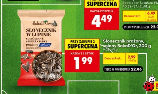 słonecznik prażony solony