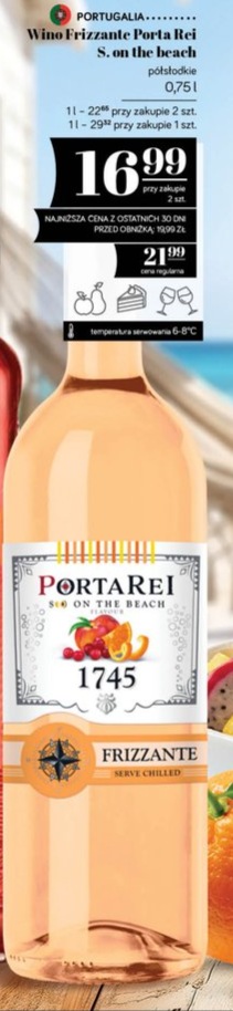 wino Frizzante S. on the beach