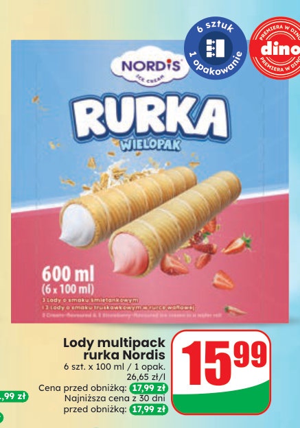 Lody multipack rurka