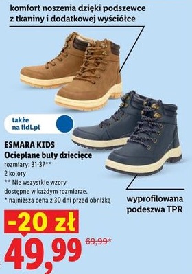 Ocieplane buty dziecięce