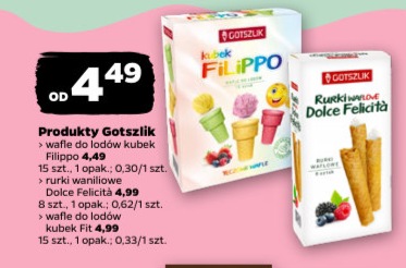 Wafle do lodów kubek