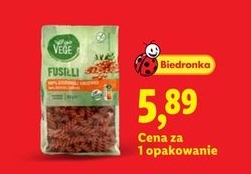 makaron fusilli z czerwonej soczewicy