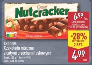 czekolada mleczna z całymi orzechami laskowymi