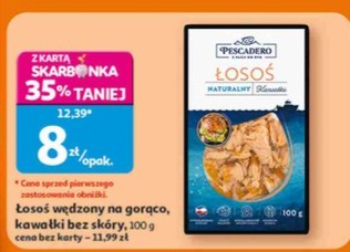 Łosoś wędzony na gorąco, kawałki bez skóry