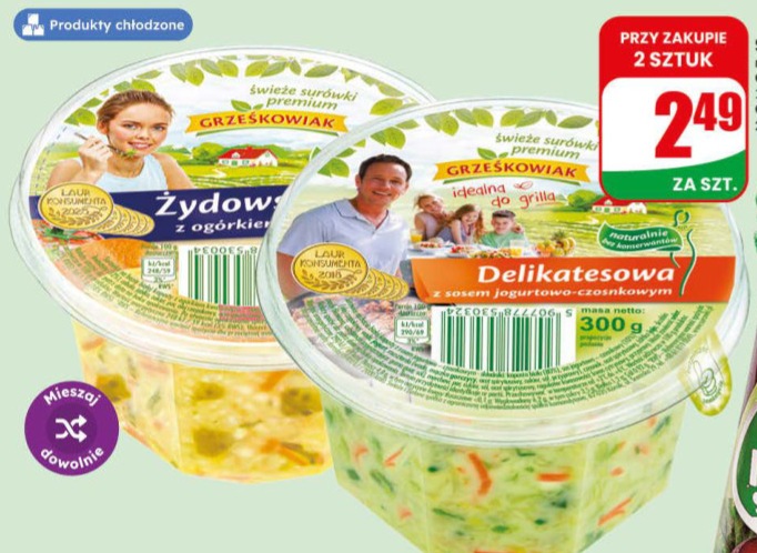 Surówka różne rodzaje