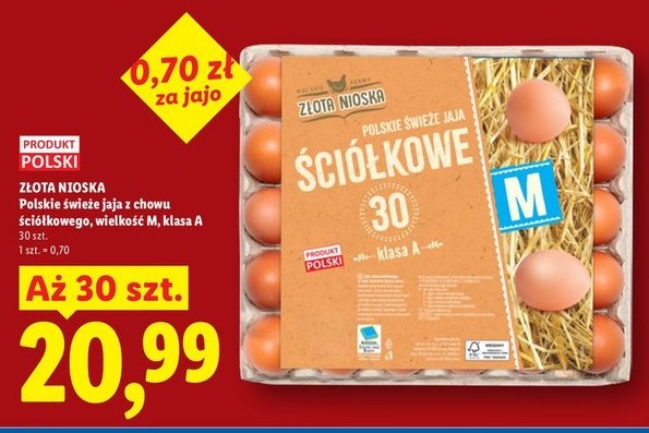 świeże jaja ściółkowe
