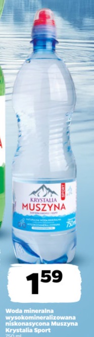 woda mineralna wysokozmineralizowana niskonasycona