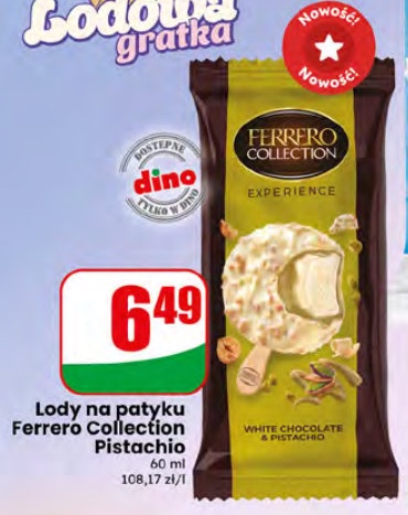 Lody na patyku Ferrero Collection Pistachio