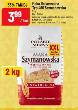 Mąka uniwersalna typ 480