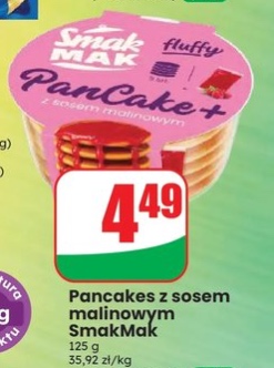 Pancakes z sosem malinowym