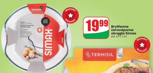 Brytfanna żaroodporna okrągła