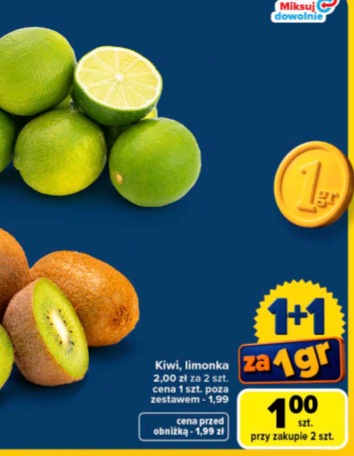 kiwi, limonka
