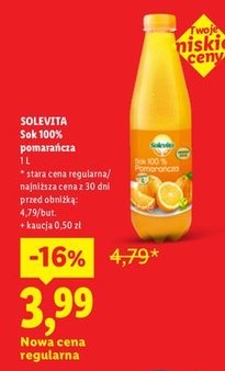 sok 100% pomarańcza