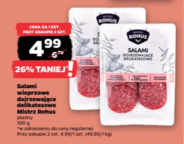 Salami wieprzowe dojrzewające delikatesowe