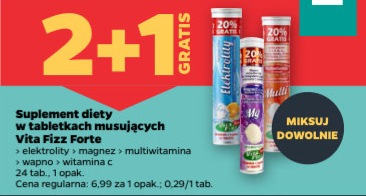 Suplement diety w tabletkach musujących