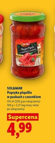 papryka piquillo w paskach z czosnkiem