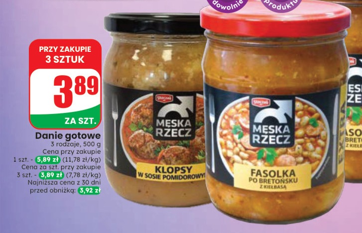Danie gotowe Męska Rzecz