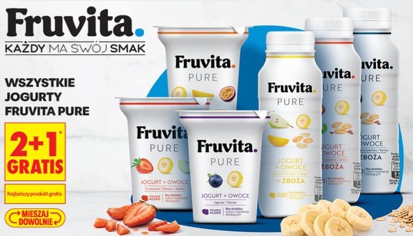 Wszystkie jogurty Fruvita Pure