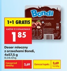 Deser mleczny z orzechami