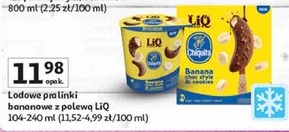 Lodowe pralinki bananowe z polewą