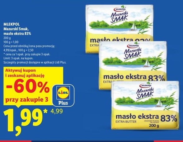 masło ekstra 83%