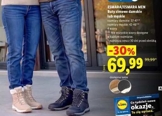 Buty zimowe damskie lub męskie