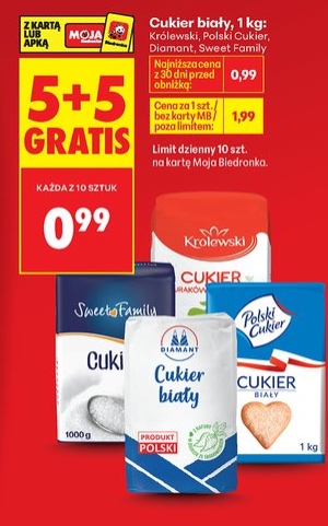 cukier biały różne marki