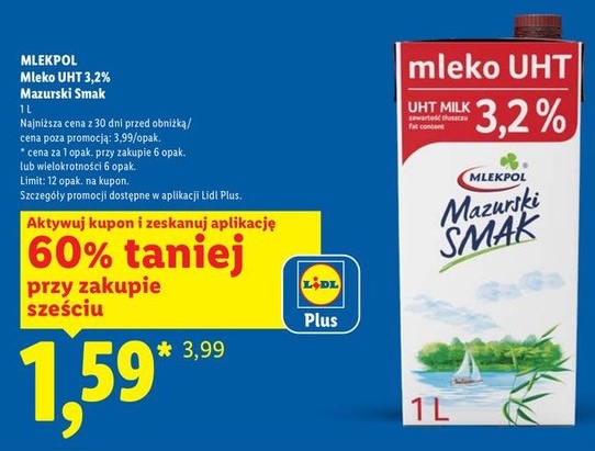 mleko UHT 3,2%