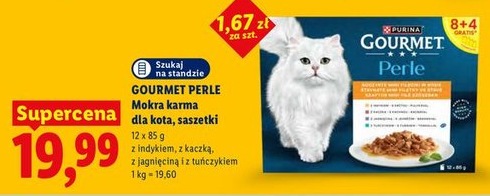 Mokra karma dla kota, saszetki