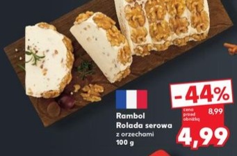Rolada serowa z orzechami