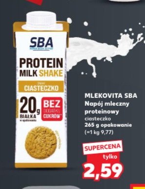 Napój mleczny proteinowy ciasteczko