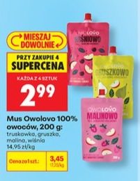 mus owocowy 100% owoców