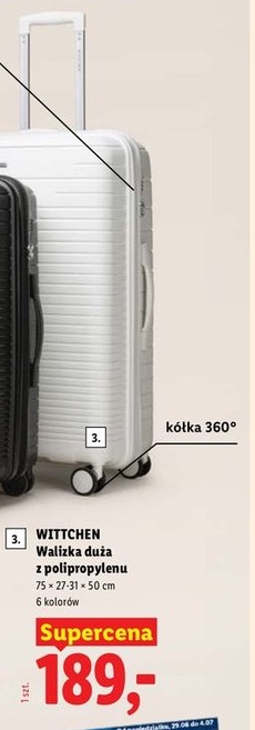 walizka duża z polipropylenu
