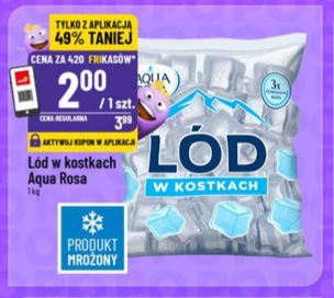 lód w kostkach