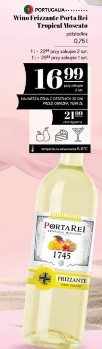 wino frizzante Tropical Moscato