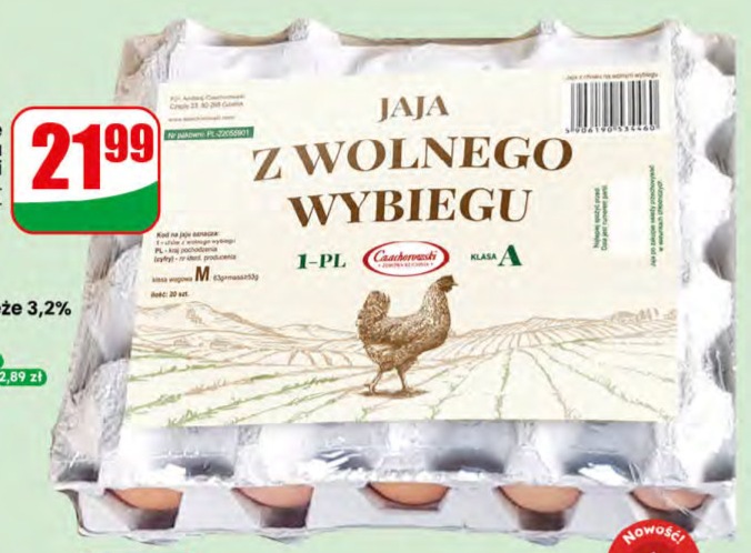 Jaja świeże z wolnego wybiegu