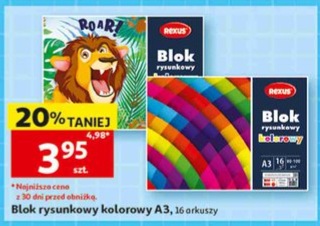 Blok rysunkowy kolorowy A3