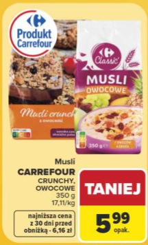 Musli crunchy owocowe