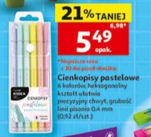 Cienkopisy pastelowe