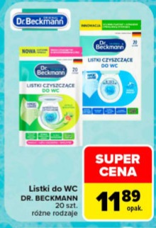 Listki czyszczące do WC
