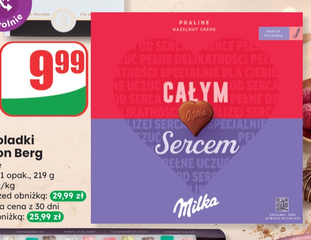 bombonierka I Love Milka