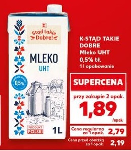mleko UHT 0,5% tł.